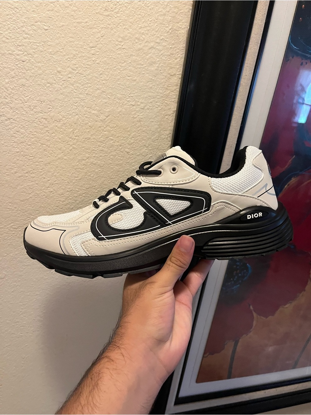 Dior White and Black Men’s Sneakers